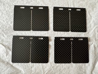 4 laminas de carbono italkit  V-force 3