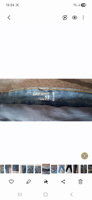 Pantalón premamá Kiabi Skinny Azul Talla S