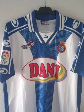 Camiseta Fútbol Retro RCD Espanyol Tamudo. XL