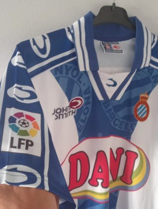 Camiseta Fútbol Retro RCD Espanyol Tamudo. XL