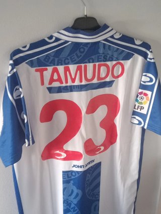 Camiseta Fútbol Retro RCD Espanyol Tamudo. XL
