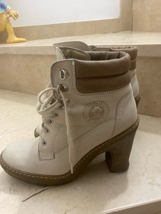 Botas Panama Jack Beige/Blanco Talla 39