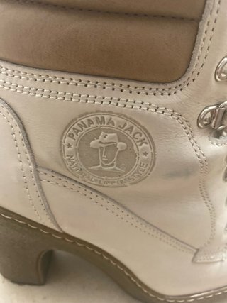 Botas Panama Jack Beige/Blanco Talla 39