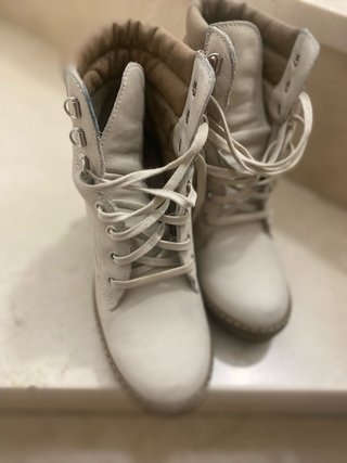 Botas Panama Jack Beige/Blanco Talla 39