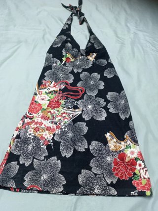 Camisa halter estampada floral