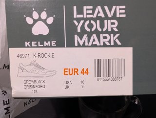 Zapatillas running Kelme grises y negras