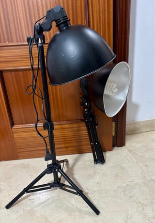 2 Focos Luz Continua Fotografía