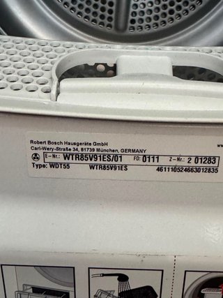SECADORA BOSCH SERIE4 DE 8 KG DE BOMBA DE CALOR