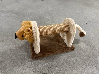 Rascador para gato forma león