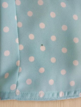 Conjunto Mopete falda y chaqueta lunares. Mopete.