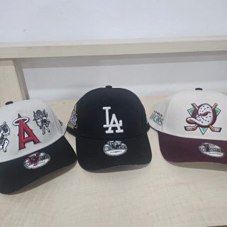 Lote 3 Gorras New Era LA Dodgers Anaheim Ducks