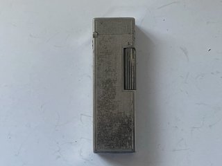 Mechero Zenith 222 Vintage Guilloché Plateado