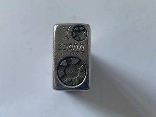 Mechero Zenith 222 Vintage Guilloché Plateado