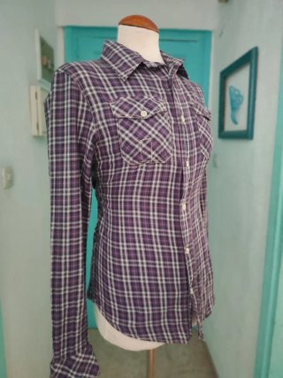 Camisa cuadros Bershka Talla S