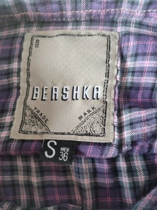 Camisa cuadros Bershka Talla S