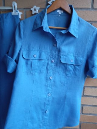 Conjunto lino azul