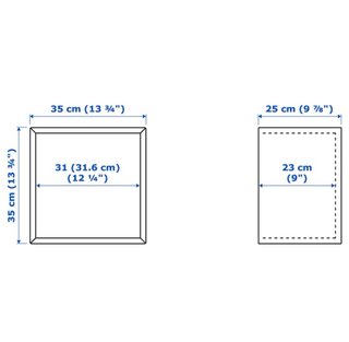 Cubo EKET Almacenaje IKEA Madera 35x25x35