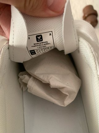 Zapatillas Veja Blancas y Verde Agua