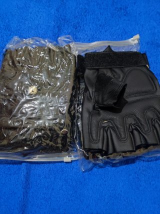 Guantes de Moto Racing Negro y Dorado