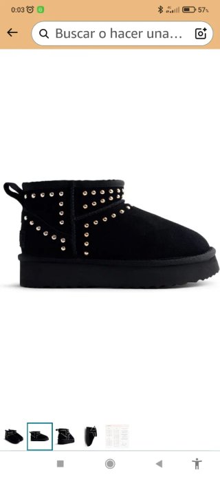 Botines Gioseppo piel tachuelas talla 37 tipoUgg
