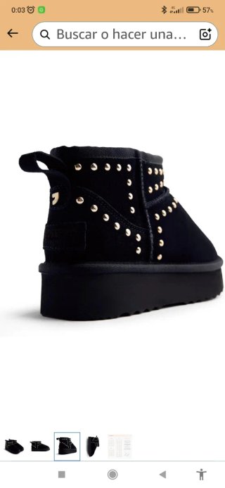 Botines Gioseppo piel tachuelas talla 37 tipoUgg