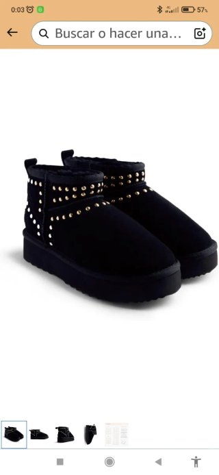 Botines Gioseppo piel tachuelas talla 37 tipoUgg