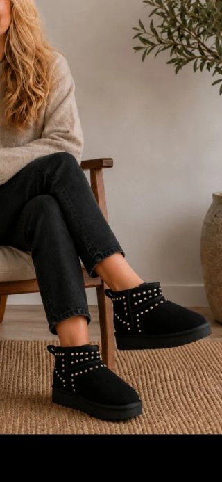 Botines Gioseppo piel tachuelas talla 37 tipoUgg