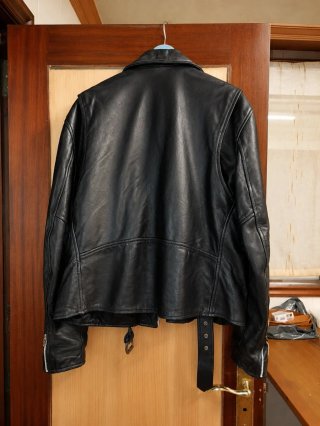 Cazadora de cuero negra Talla L