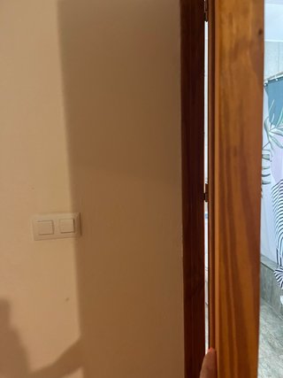 Puerta de madera virgen Solo recogida