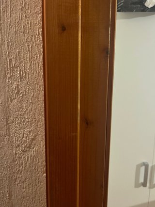 Puerta de madera virgen Solo recogida