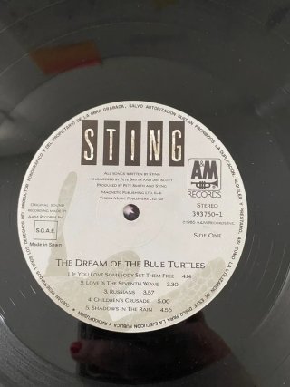 Vinilo de Sting, «The Dream of the Turtles»