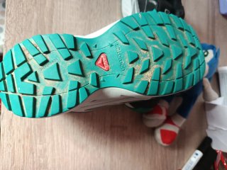 Zapatillas niño Salomon negras y turquesa