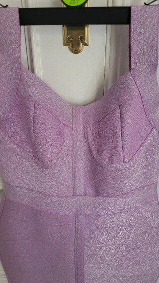 Vestido Morado Brillo Talla L
