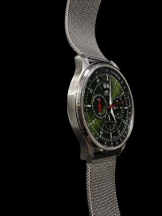 Reloj Lotus Cronógrafo Verde y Plateado