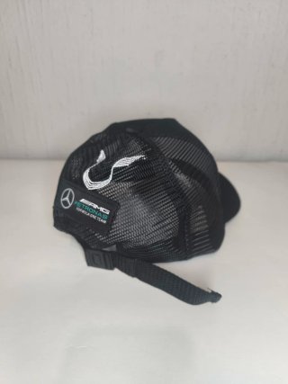 Gorra Mercedes-Benz Negra Trucker ajustable Y2K F1