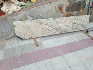 Encimera de mármol veteado