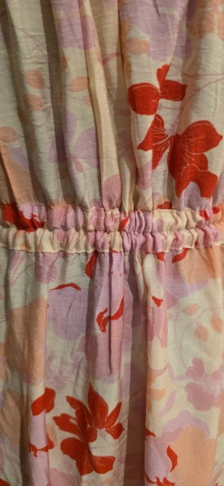 Vestido largo floral de tirantes - MANGO