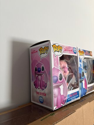 Funko Pop Stitch y Angel 1222 y 1223
