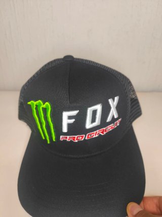 Gorra Fox Pro Circuit x monster Negra ajustable