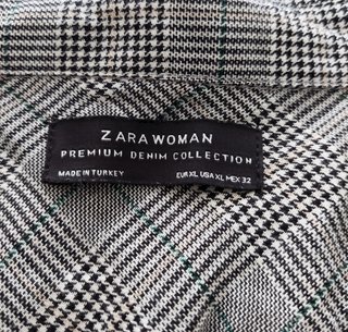 Camisa Zara Mujer Príncipe de Gales
