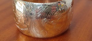 Brazalete de plata mujer
