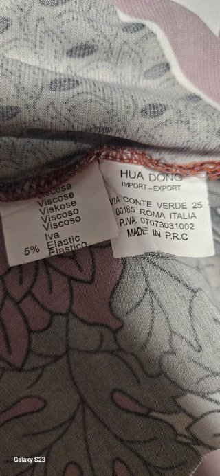 Camicia donna fantasia floreale rosa grigio XXL