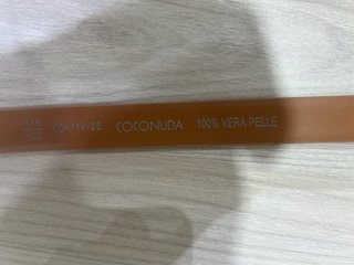 Cintura Coconuda Pelle Marrone
