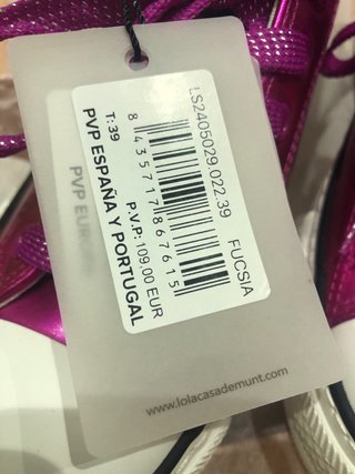 Deportivas Lola Casademunt Rosa Metalizado