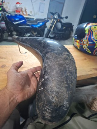 Bufanda de carbono para moto
