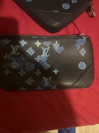 Borsello Louis Vuitton nero e blu