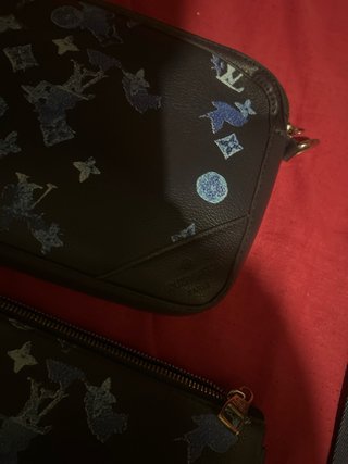 Borsello Louis Vuitton nero e blu