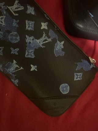 Borsello Louis Vuitton nero e blu
