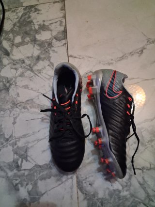 Zapatillas Fútbol Nike Negro Naranja