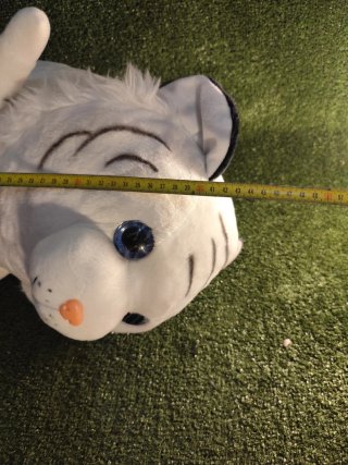 Peluche Tigre Blanco Ojos Azules